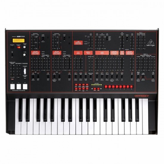 BEHRINGER ODYSSEY 37-tipkovni duofonični analogni sintetizator s sekvencerjem in arpeggiatorjem